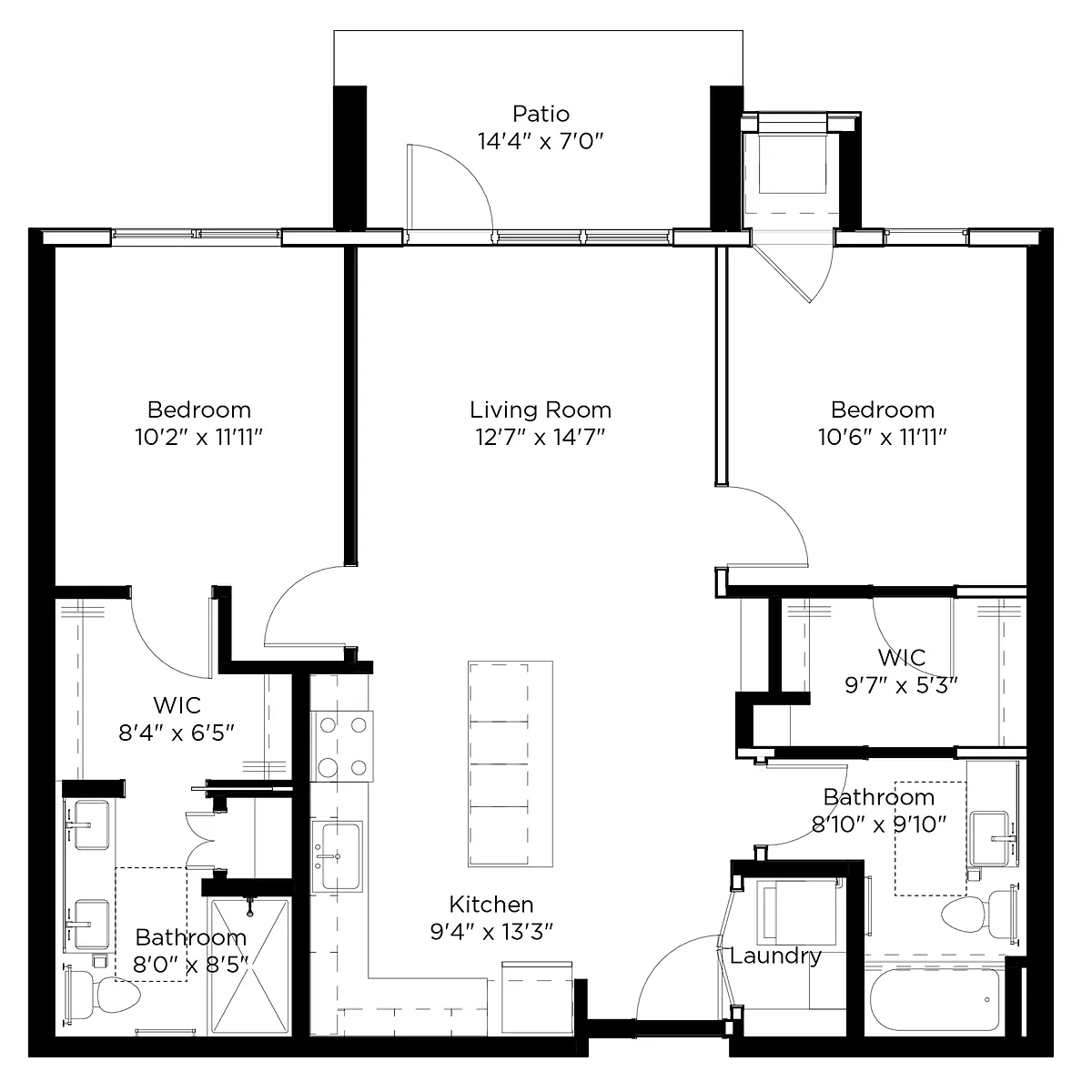 Floor plan C1-W