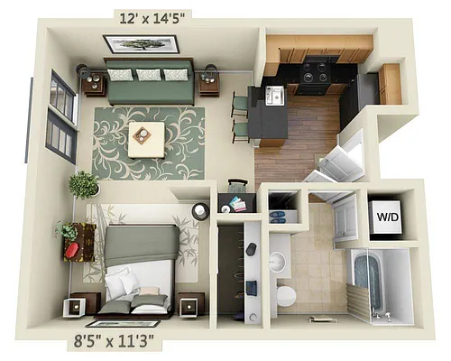 Floor plan Yerba Buena E1A