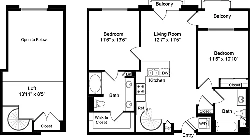 Floor plan B1.0 LOFT B