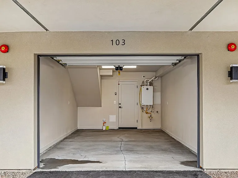 Single car attached garage