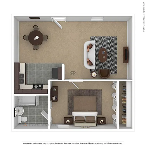 Floor plan 1 Bedroom