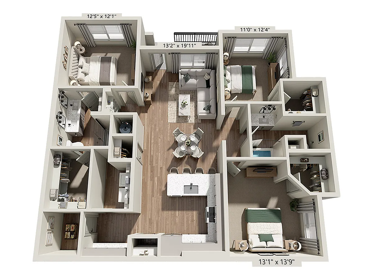 Floor plan C1A