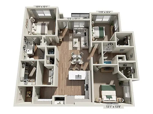 Floor plan C1A