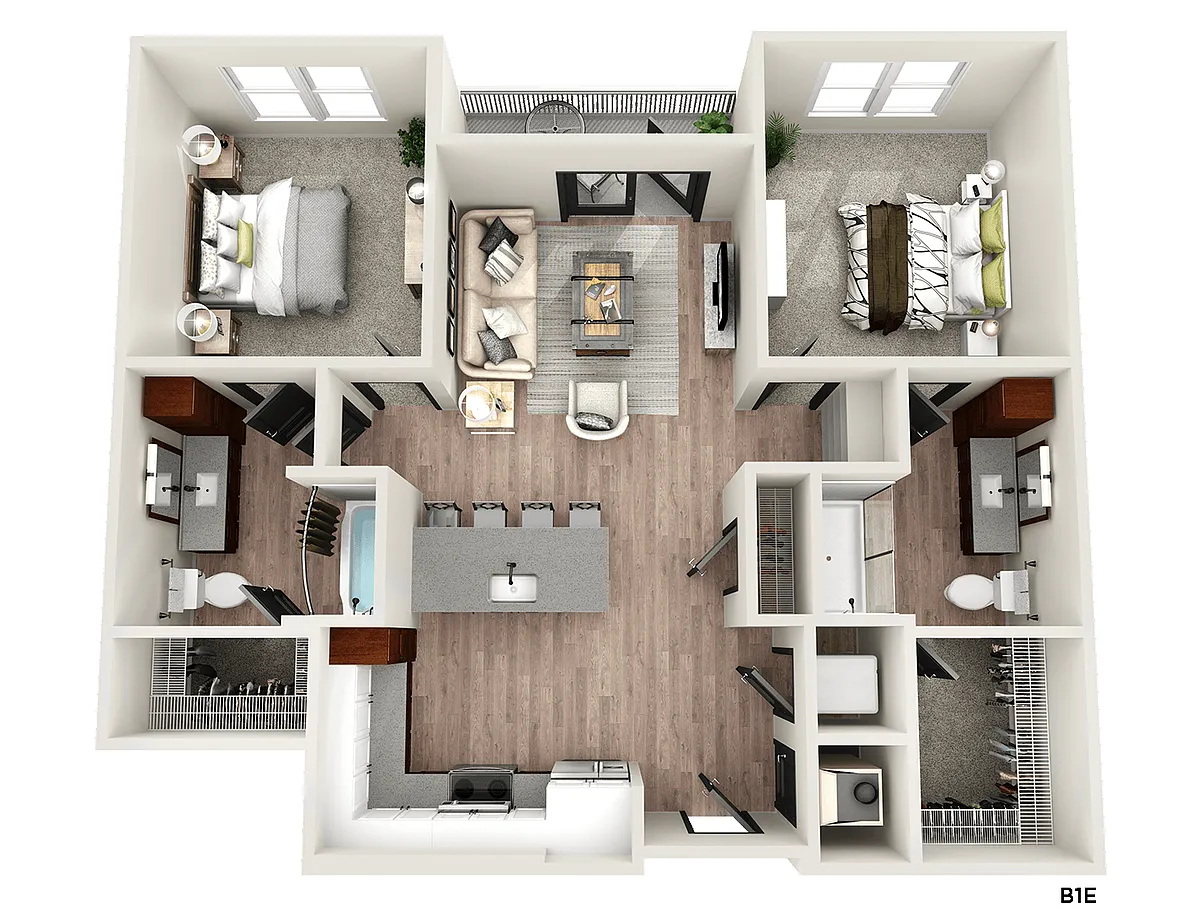 Floor plan B1E