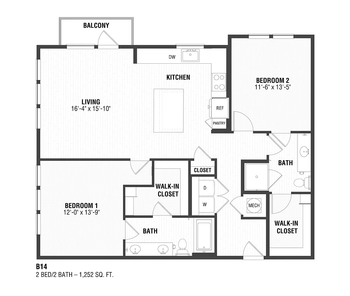 Floor plan B14