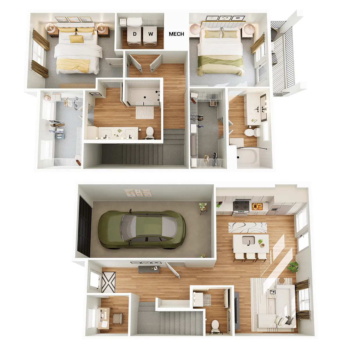 Floor plan TH-B1 Townhome