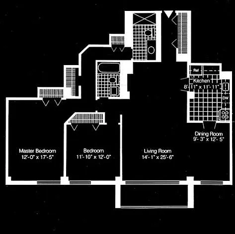 Floor plan 2 Bedroom (S)
