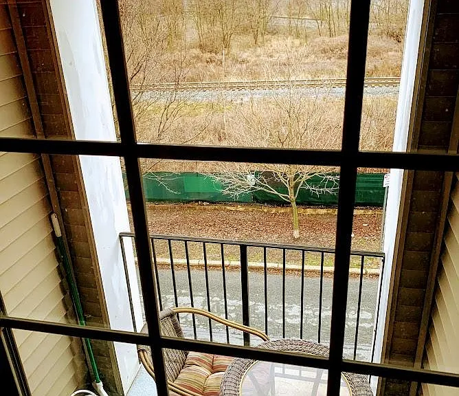 Balcony off living room