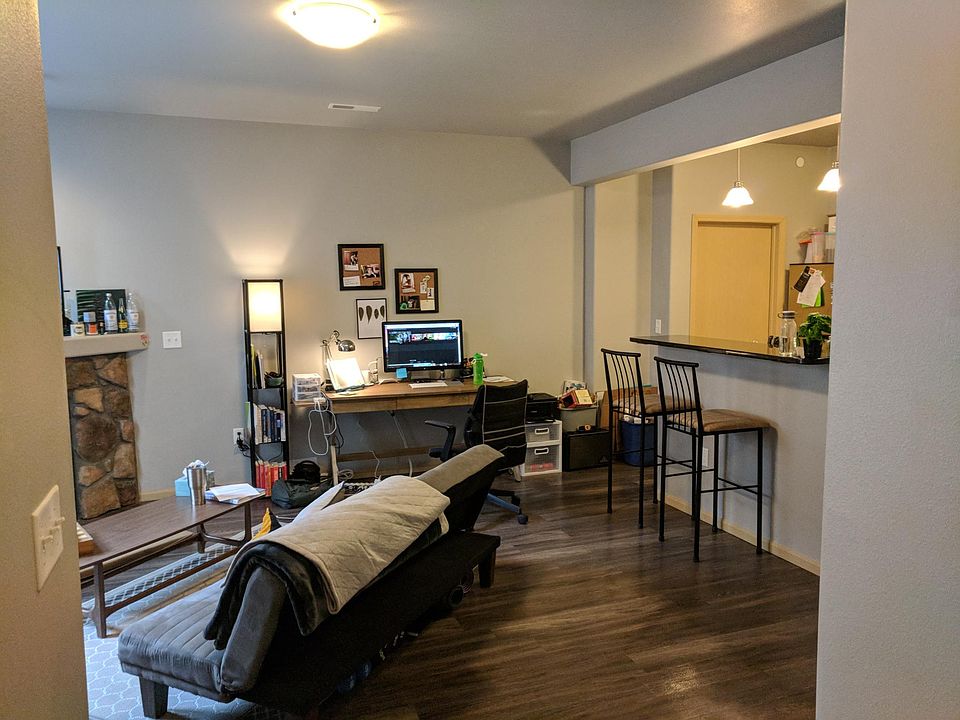 View through front door ; Open concept