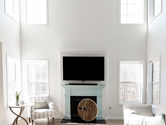 Living room with large shared TV