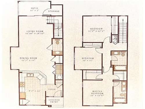 Floor plan Elm - Townhome