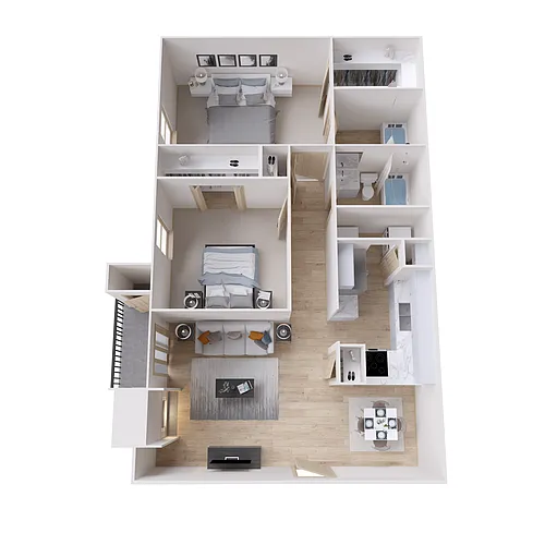 Floor plan B2 Renovated
