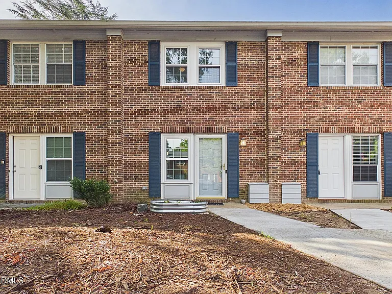 Front view of the townhome.