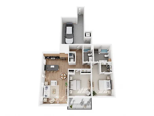 Floor plan Apartment Villa- B