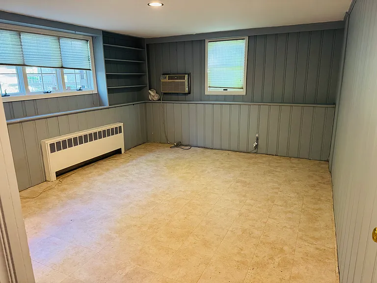 Finished basement with full bathroom.