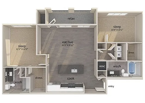 Floor plan B1