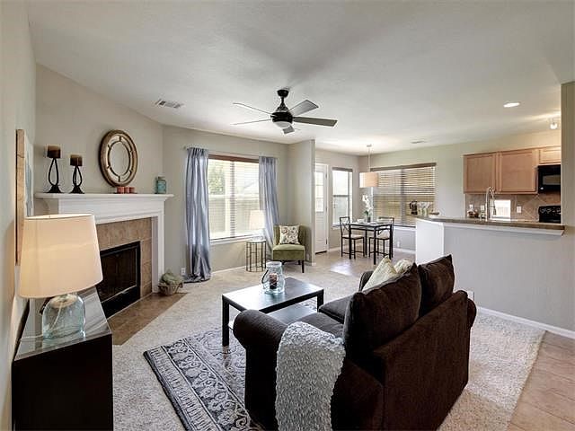 View from Living Room to Breakfast Area