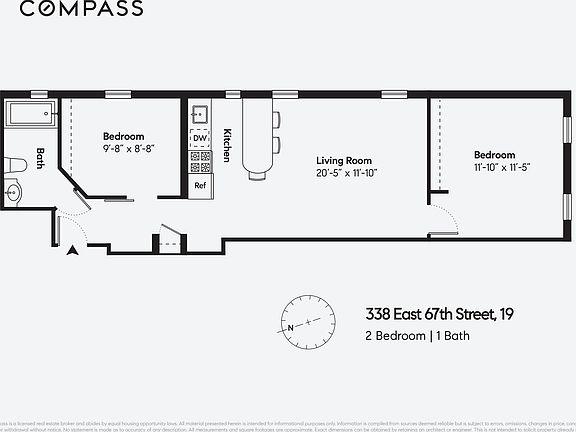 2nd image of 338 E 67th St APT 19