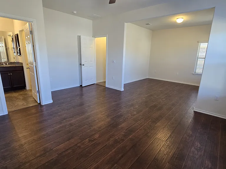 Master bedroom with office suite