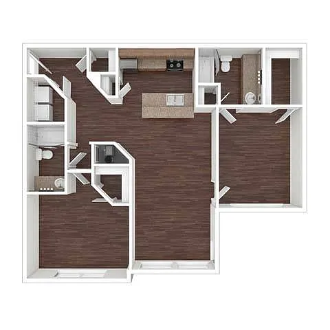 Floor plan B2B - The Rhodes