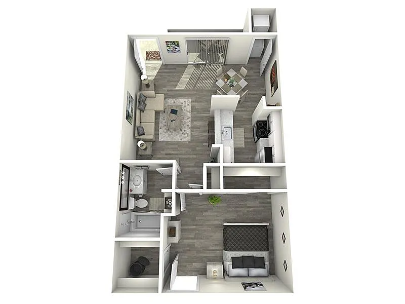 Floor plan 1X1-700