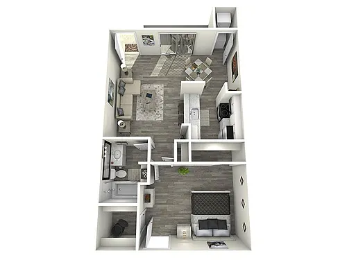 Floor plan 1X1-700