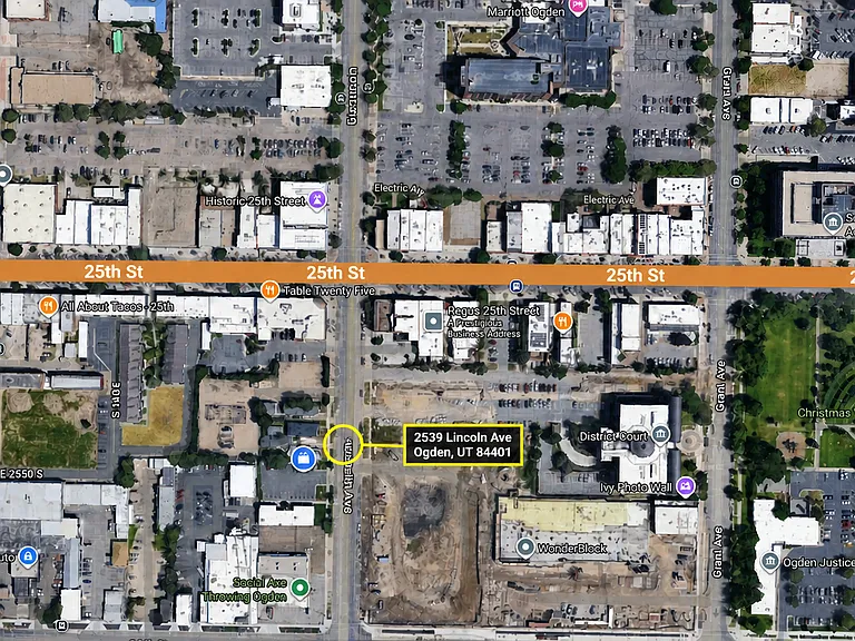 Prime downtown location just steps from Historic 25th Street_Ogden's main strip for dining, coffee, and nightlife. Located across from the new WonderBlock development and a short walk to Union Station, with easy train access to Salt Lake City.