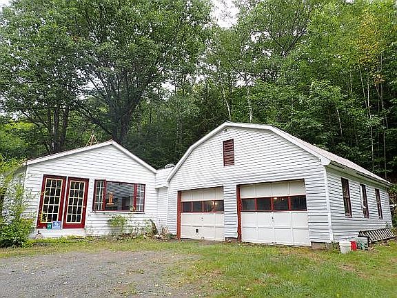 Attached two-door garage 