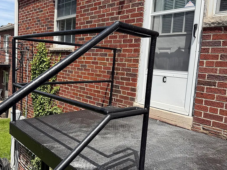 Rear Door to Apt C
