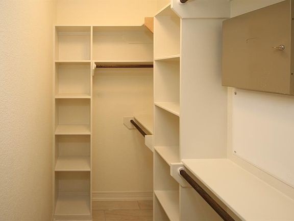 Sample of walk in closet
