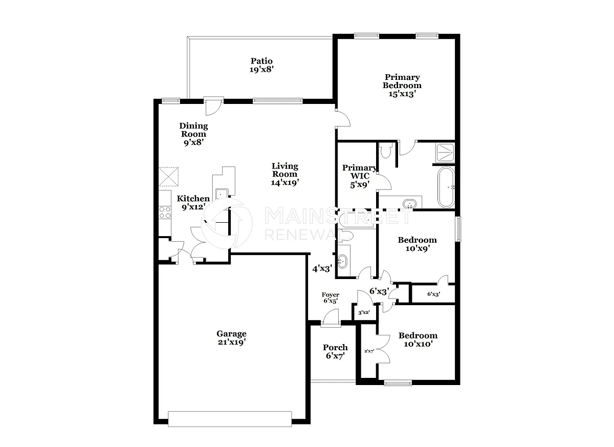 Floor Plan - 405 Harvard Dr