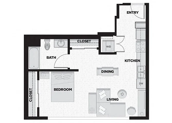 Floor plan Studio L