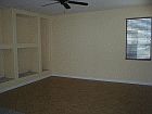 Living Room w/built-in shelv