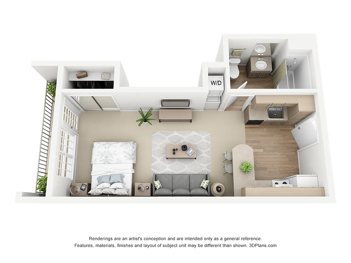 Floor plan Premium Studio