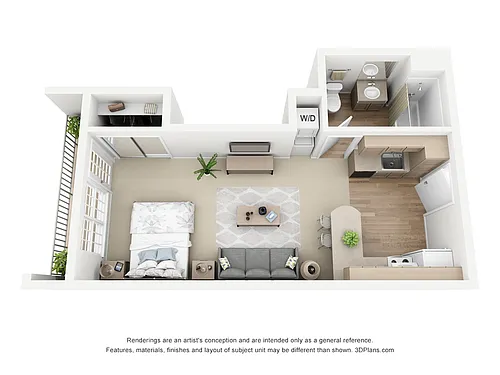 Floor plan Premium Studio