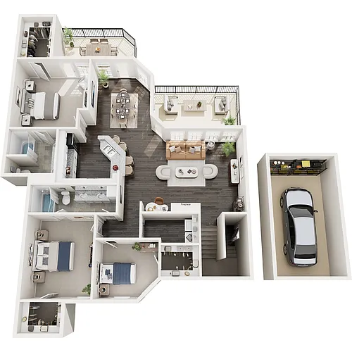 Floor plan Lebanon w/ Garage Renovated