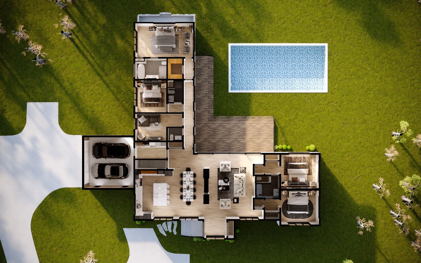  3D First  Floor Plan