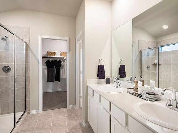 Pamper yourself in the luxurious primary bathroom.