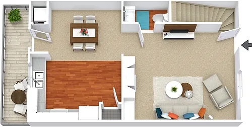 Floor plan The Laurel Townhome