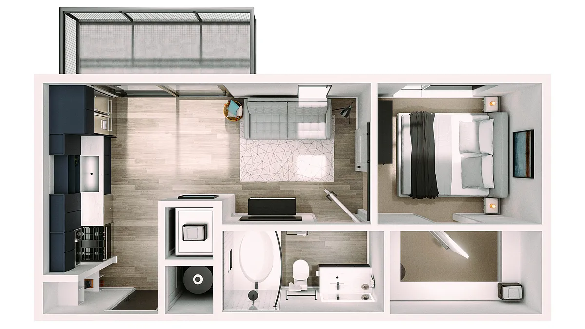 Floor plan A0B
