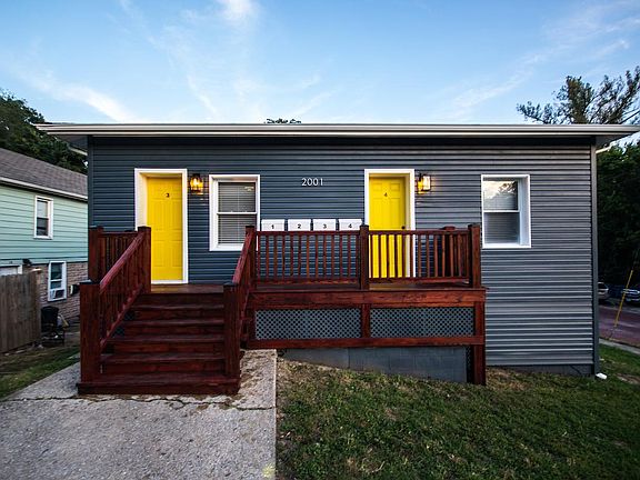 Exterior Newly Painted and Stained Front Deck