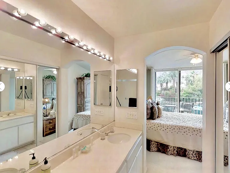 the master bathroom