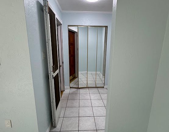 Entry closet (mirror byfolds)