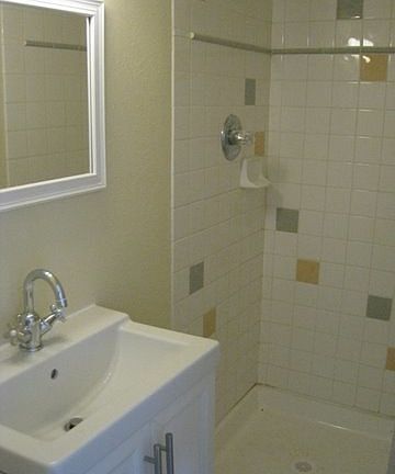 Bathroom with tile shower