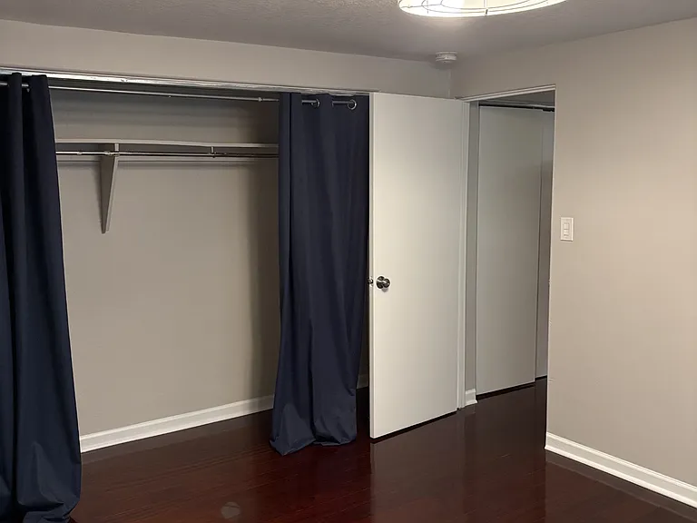 Bedroom closet - newly pained, unfurnished.