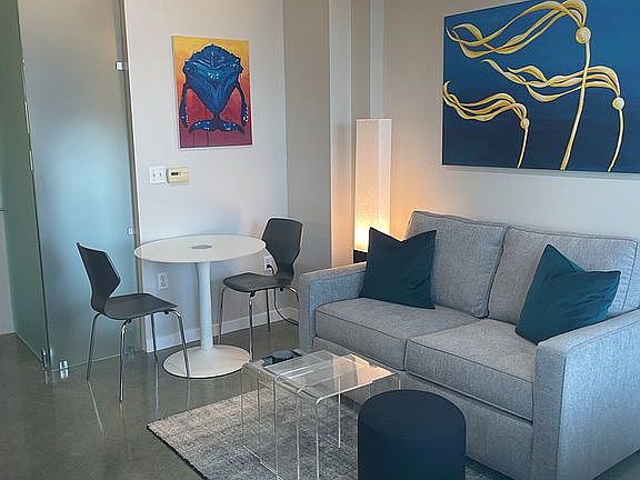 Living Area with Local Art