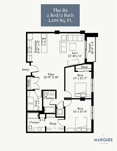 Floor plan B6