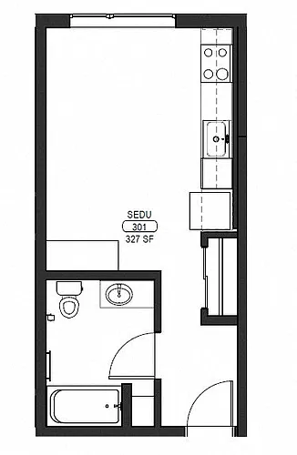 Floor plan Studio A