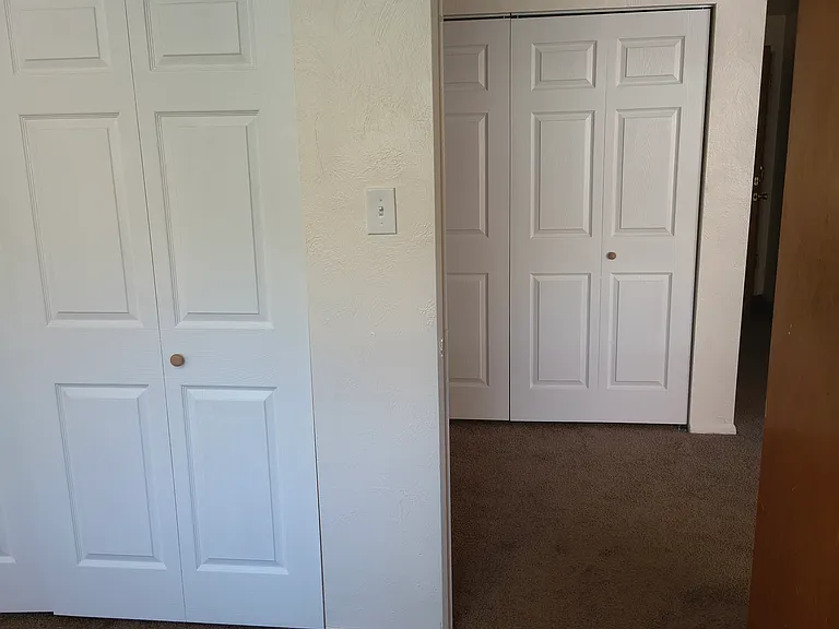 Bedroom closet and hall pantry closet