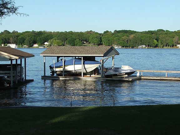 boat dock and waterview from house